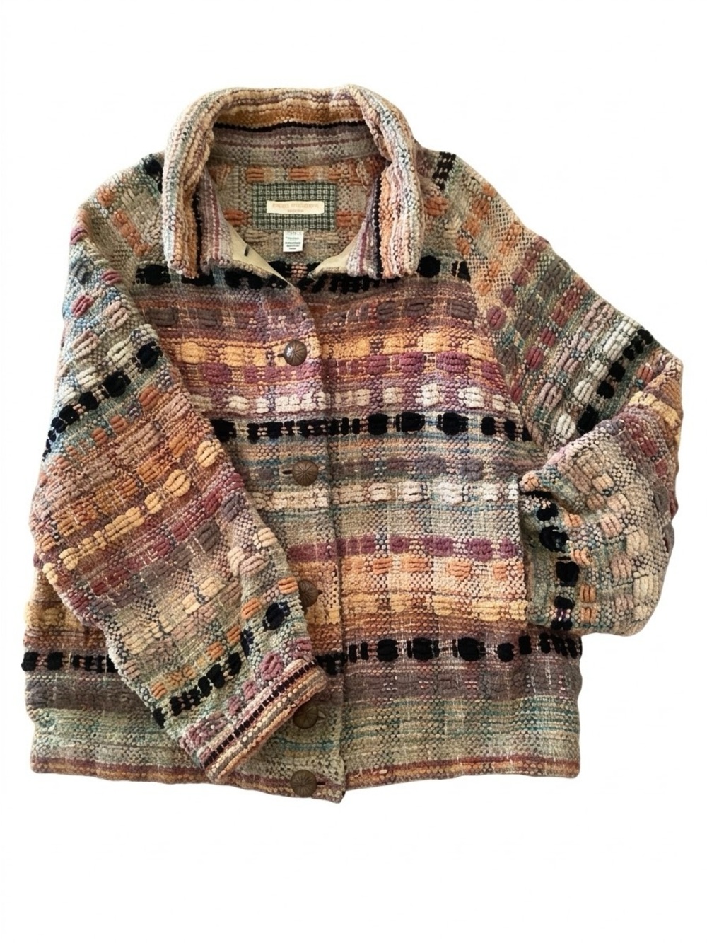 Hand Woven Gretel Underwood Santa Fe Jacket - Picture 3 of 7